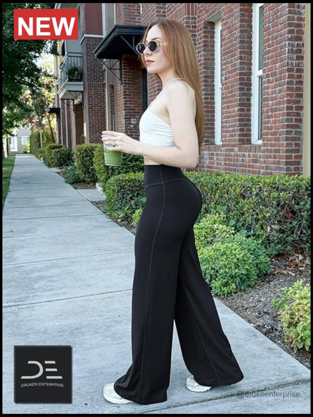 High-Waist Flare Yoga Leggings with Tummy Control, No Front Seam - Picture 5 of 5